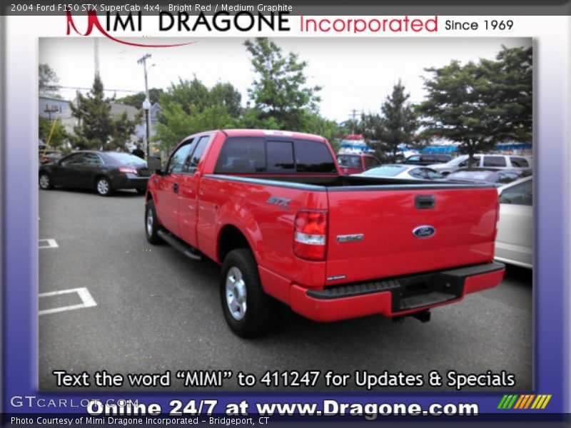 Bright Red / Medium Graphite 2004 Ford F150 STX SuperCab 4x4