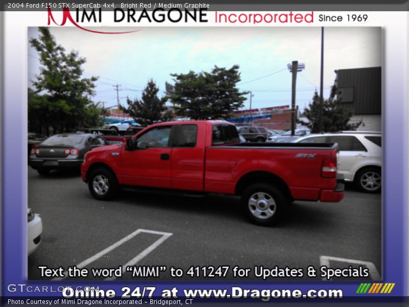 Bright Red / Medium Graphite 2004 Ford F150 STX SuperCab 4x4