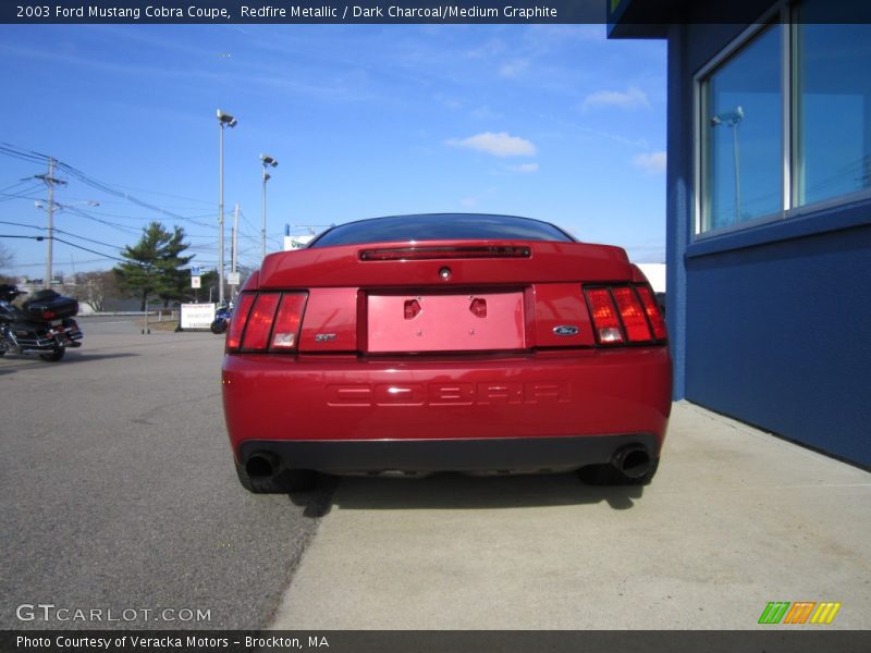 Redfire Metallic / Dark Charcoal/Medium Graphite 2003 Ford Mustang Cobra Coupe