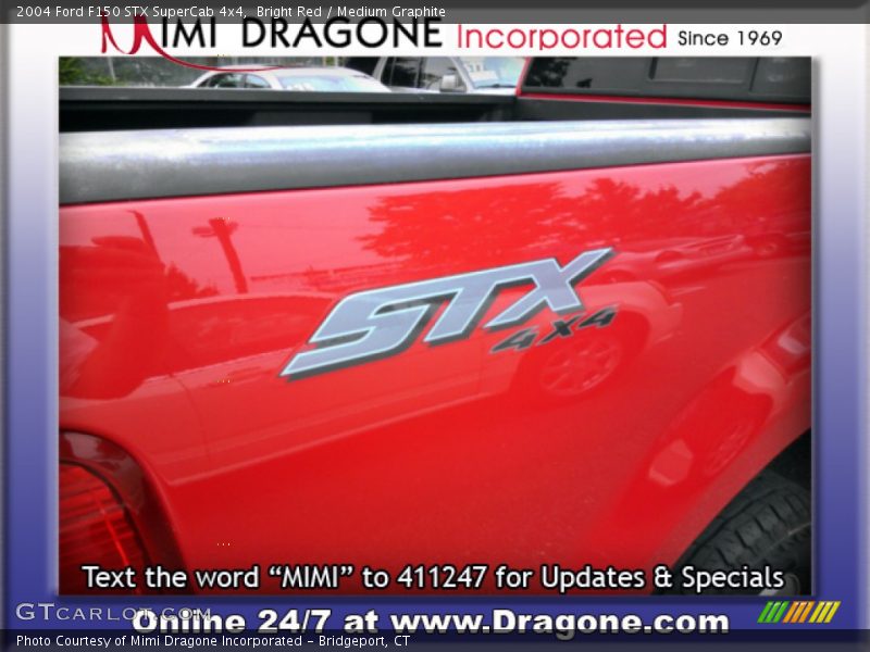 Bright Red / Medium Graphite 2004 Ford F150 STX SuperCab 4x4
