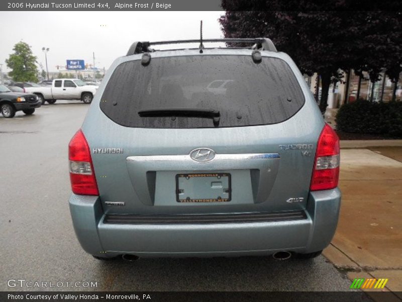 Alpine Frost / Beige 2006 Hyundai Tucson Limited 4x4