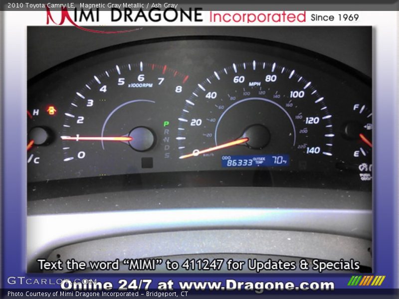 Magnetic Gray Metallic / Ash Gray 2010 Toyota Camry LE