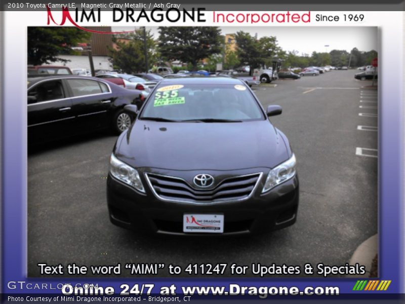 Magnetic Gray Metallic / Ash Gray 2010 Toyota Camry LE