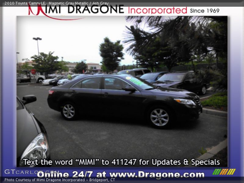 Magnetic Gray Metallic / Ash Gray 2010 Toyota Camry LE