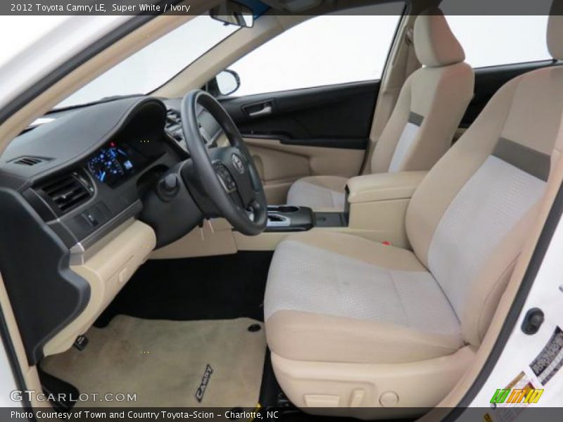 Super White / Ivory 2012 Toyota Camry LE