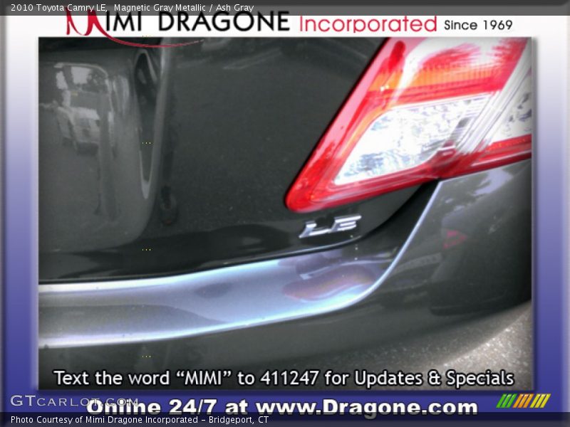Magnetic Gray Metallic / Ash Gray 2010 Toyota Camry LE