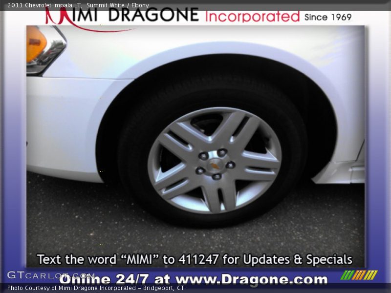 Summit White / Ebony 2011 Chevrolet Impala LT