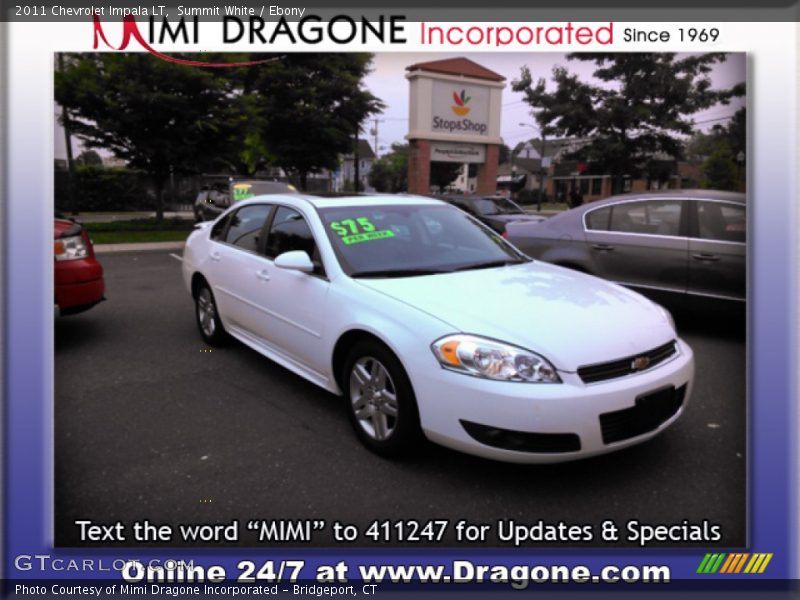 Summit White / Ebony 2011 Chevrolet Impala LT