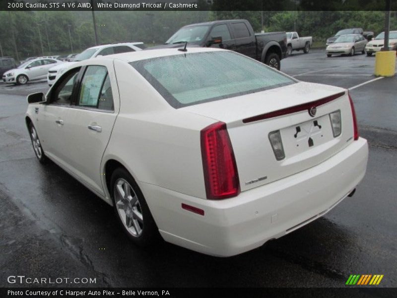 White Diamond Tricoat / Cashmere 2008 Cadillac STS 4 V6 AWD