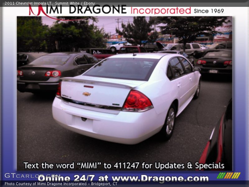 Summit White / Ebony 2011 Chevrolet Impala LT