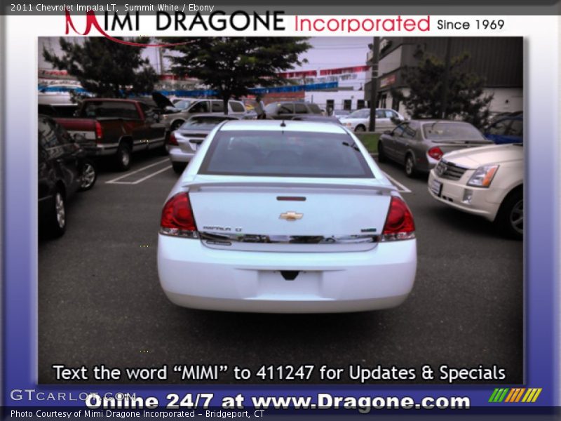 Summit White / Ebony 2011 Chevrolet Impala LT