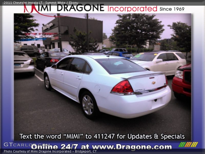 Summit White / Ebony 2011 Chevrolet Impala LT
