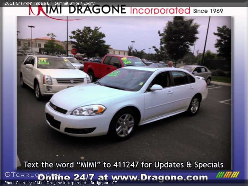 Summit White / Ebony 2011 Chevrolet Impala LT