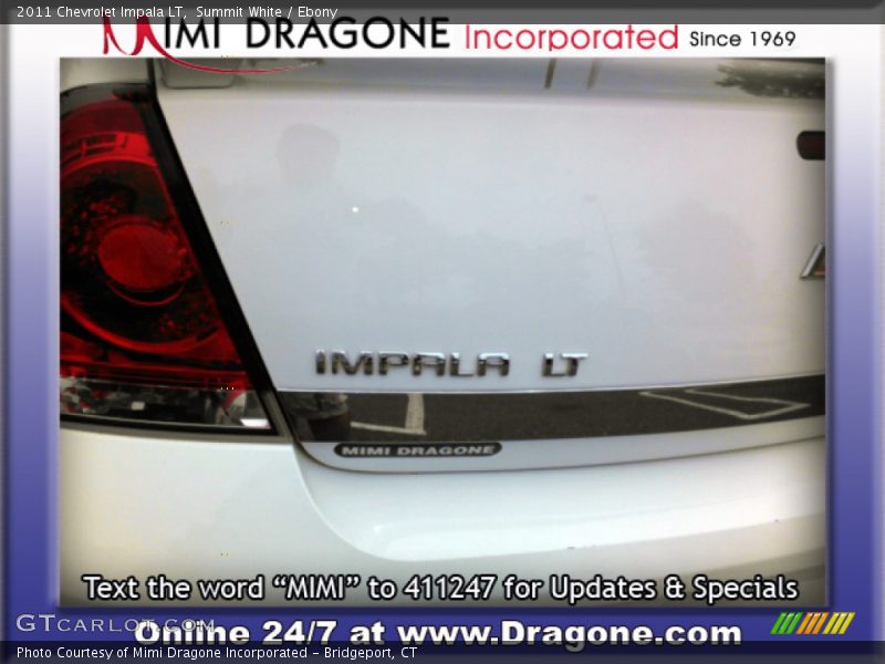 Summit White / Ebony 2011 Chevrolet Impala LT