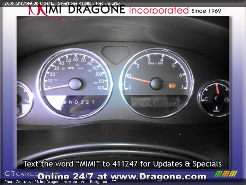 Silverstone Metallic / Medium Gray 2005 Chevrolet Uplander LS
