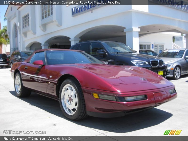 Front 3/4 View of 1993 Corvette 40th Anniversary Convertible