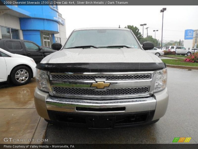 Silver Birch Metallic / Dark Titanium 2009 Chevrolet Silverado 1500 LS Crew Cab 4x4