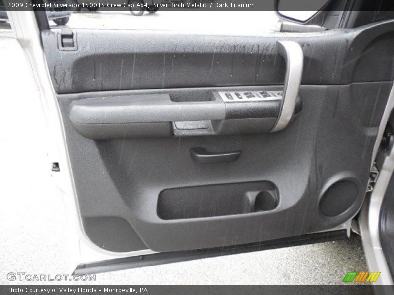 Silver Birch Metallic / Dark Titanium 2009 Chevrolet Silverado 1500 LS Crew Cab 4x4