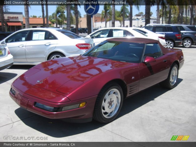 Front 3/4 View of 1993 Corvette 40th Anniversary Convertible