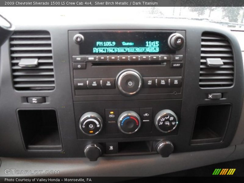 Silver Birch Metallic / Dark Titanium 2009 Chevrolet Silverado 1500 LS Crew Cab 4x4
