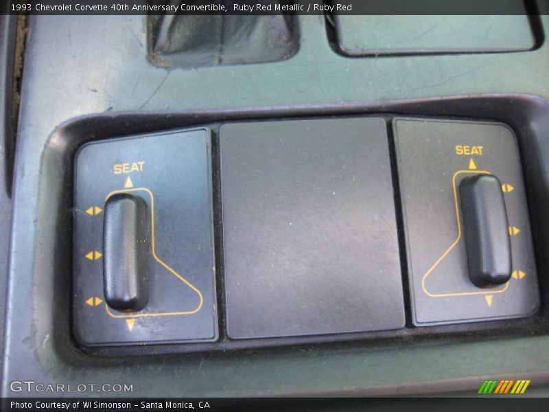 Controls of 1993 Corvette 40th Anniversary Convertible