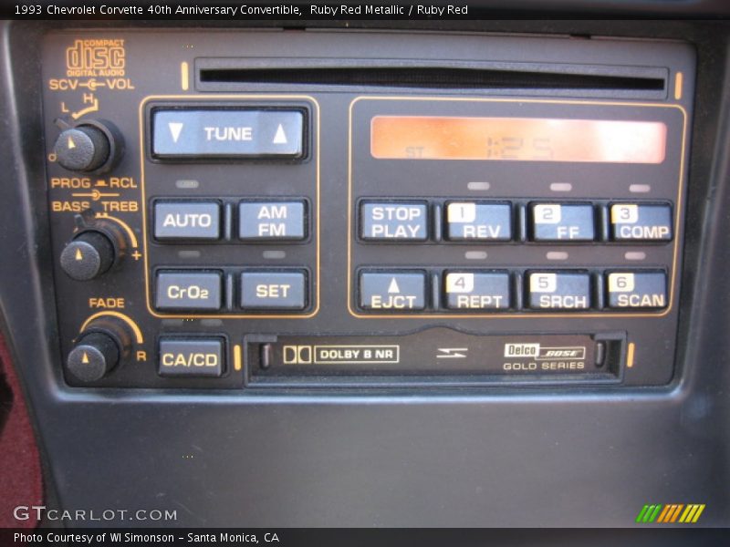 Audio System of 1993 Corvette 40th Anniversary Convertible