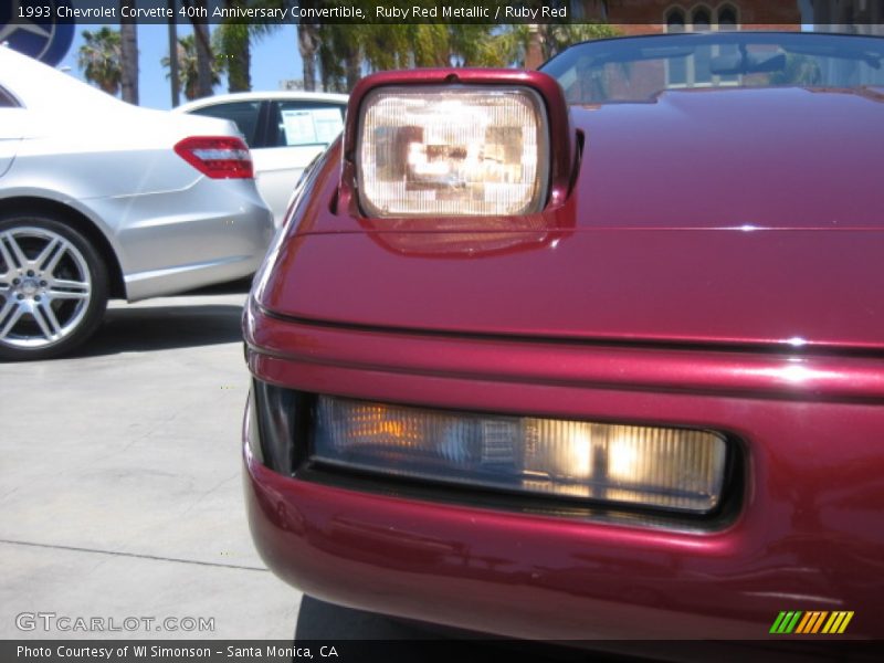 Ruby Red Metallic / Ruby Red 1993 Chevrolet Corvette 40th Anniversary Convertible