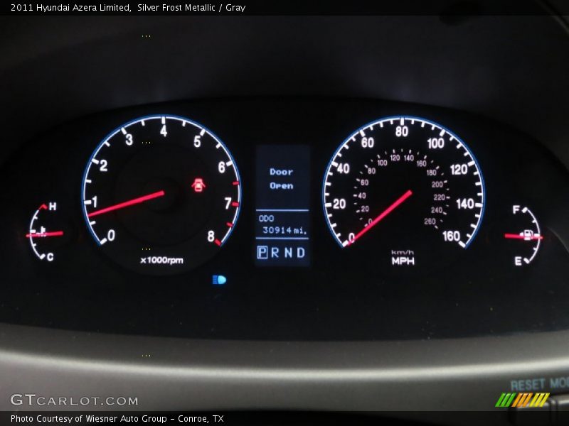  2011 Azera Limited Limited Gauges