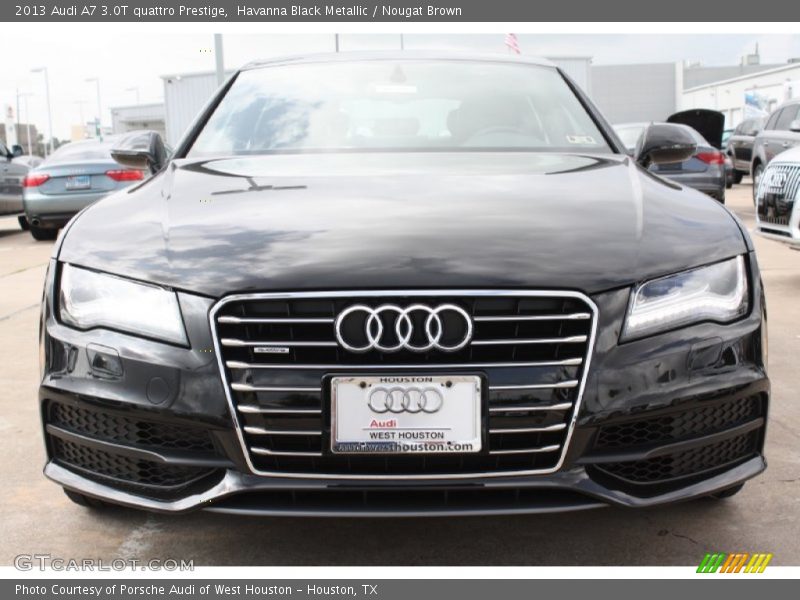 Havanna Black Metallic / Nougat Brown 2013 Audi A7 3.0T quattro Prestige
