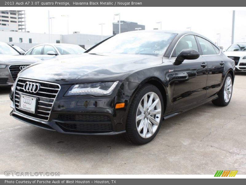 Havanna Black Metallic / Nougat Brown 2013 Audi A7 3.0T quattro Prestige