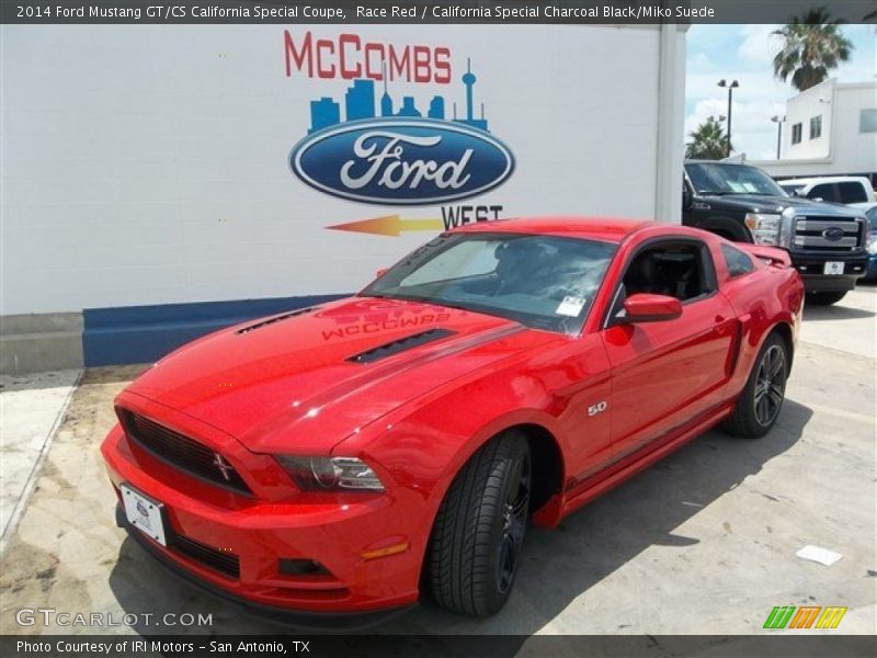 Race Red / California Special Charcoal Black/Miko Suede 2014 Ford Mustang GT/CS California Special Coupe