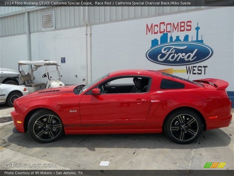 Race Red / California Special Charcoal Black/Miko Suede 2014 Ford Mustang GT/CS California Special Coupe