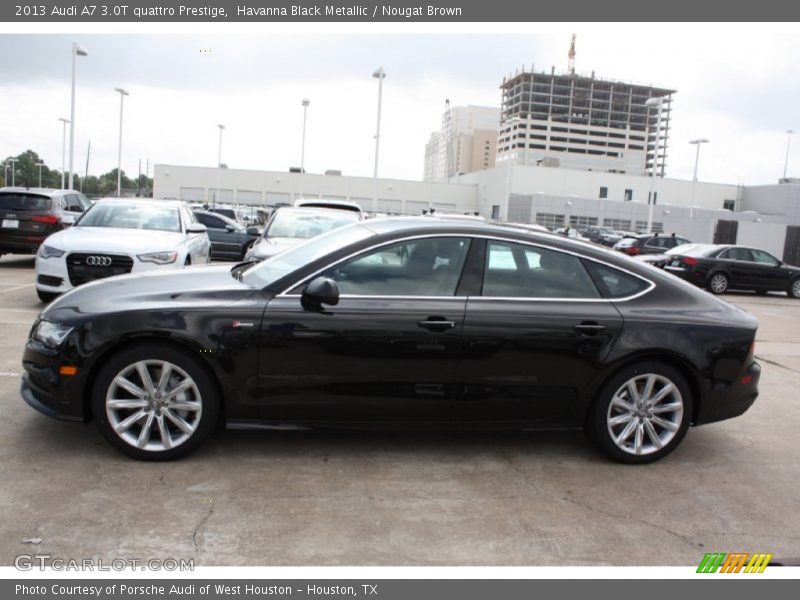 Havanna Black Metallic / Nougat Brown 2013 Audi A7 3.0T quattro Prestige