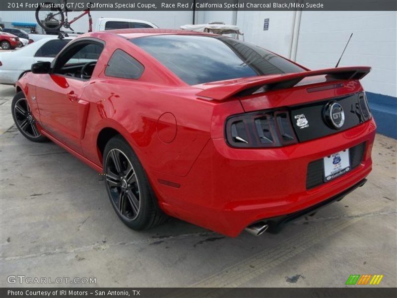 Race Red / California Special Charcoal Black/Miko Suede 2014 Ford Mustang GT/CS California Special Coupe