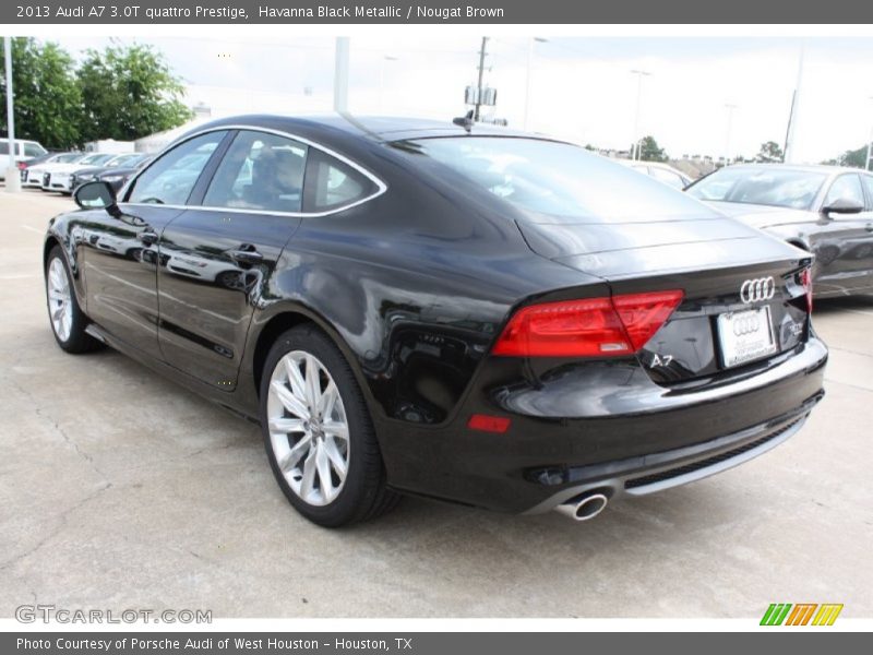 Havanna Black Metallic / Nougat Brown 2013 Audi A7 3.0T quattro Prestige
