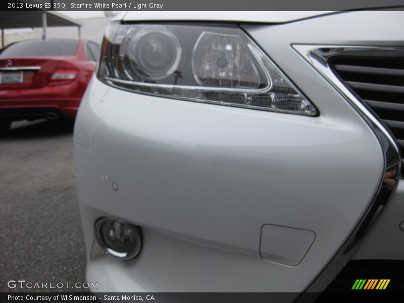 Starfire White Pearl / Light Gray 2013 Lexus ES 350