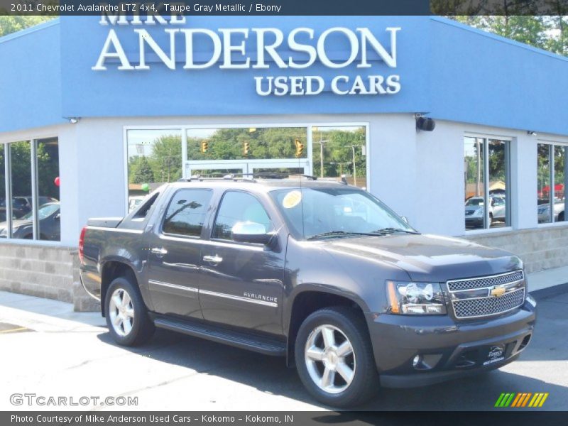 Taupe Gray Metallic / Ebony 2011 Chevrolet Avalanche LTZ 4x4