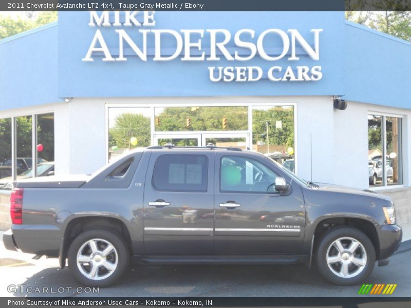 Taupe Gray Metallic / Ebony 2011 Chevrolet Avalanche LTZ 4x4