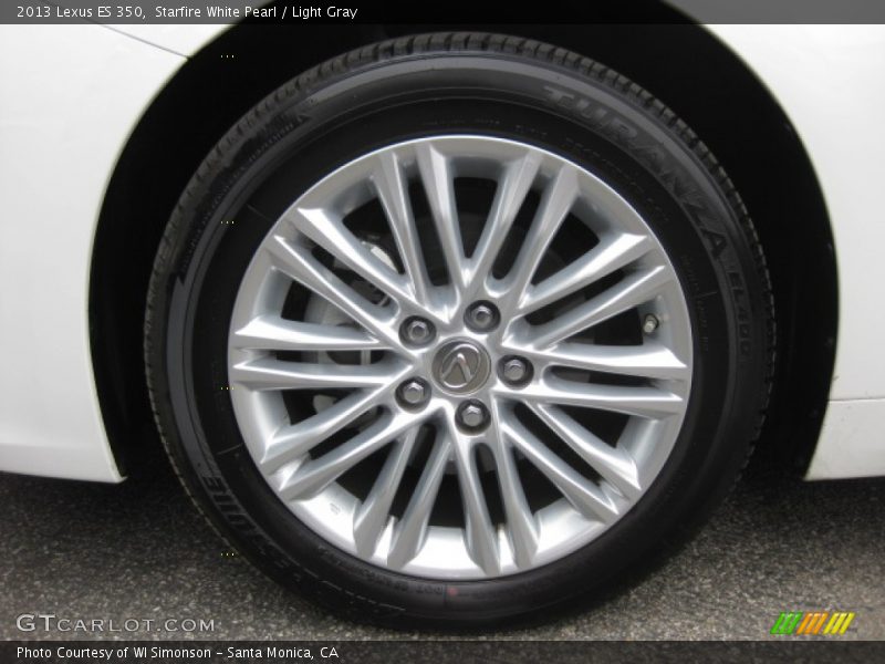 Starfire White Pearl / Light Gray 2013 Lexus ES 350