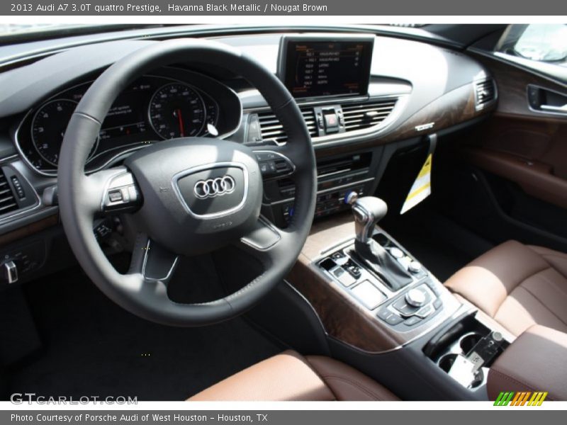 Havanna Black Metallic / Nougat Brown 2013 Audi A7 3.0T quattro Prestige