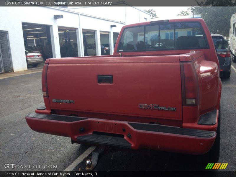 Fire Red / Gray 1994 GMC Sierra 1500 SLE Regular Cab 4x4