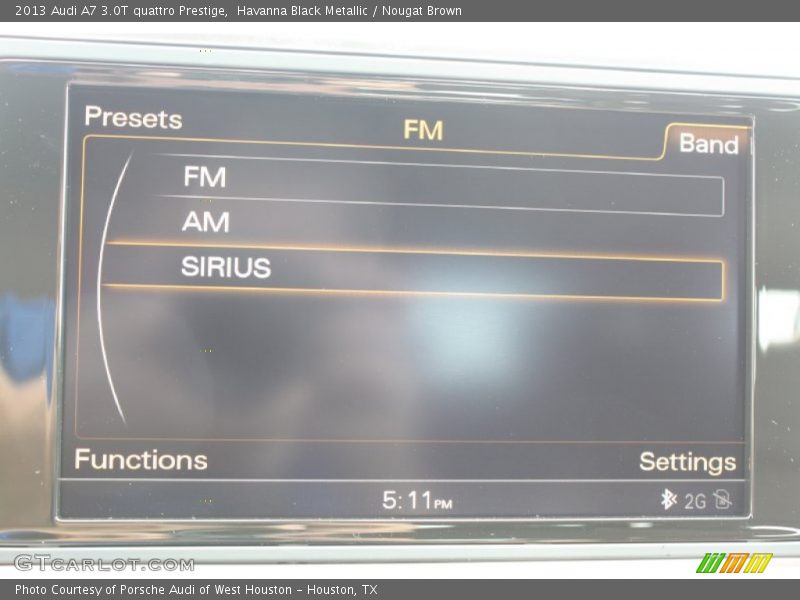Havanna Black Metallic / Nougat Brown 2013 Audi A7 3.0T quattro Prestige