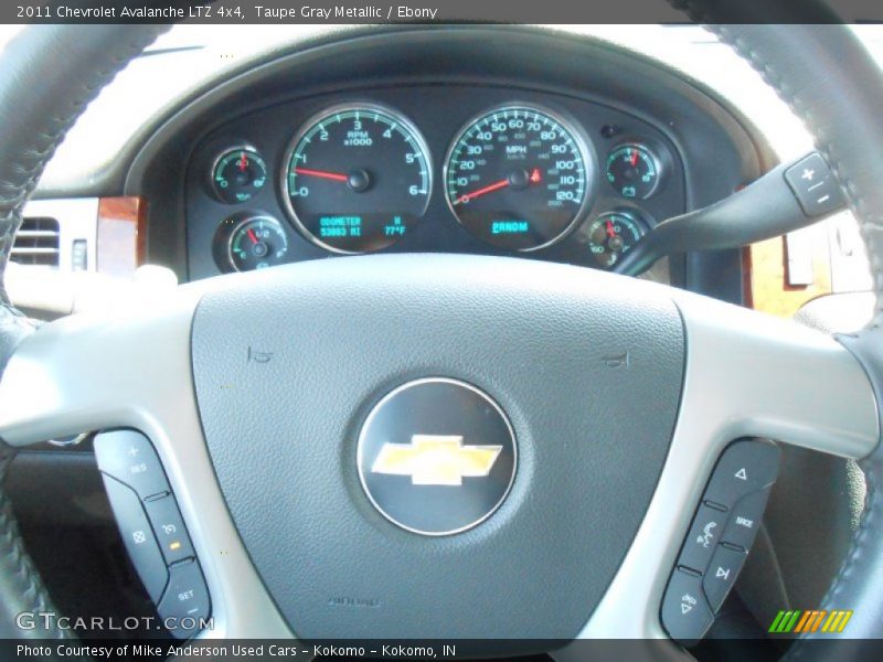 Taupe Gray Metallic / Ebony 2011 Chevrolet Avalanche LTZ 4x4
