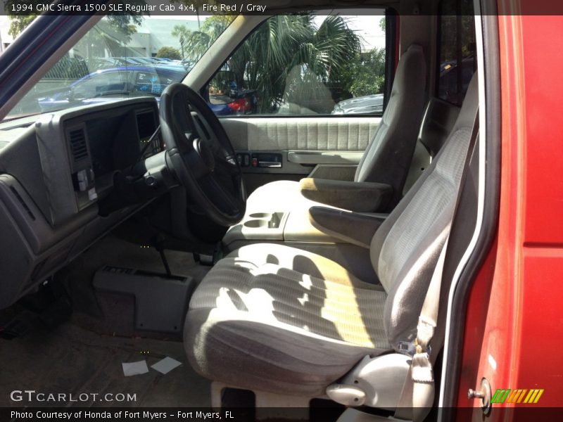 Fire Red / Gray 1994 GMC Sierra 1500 SLE Regular Cab 4x4