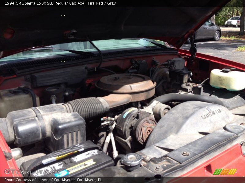 Fire Red / Gray 1994 GMC Sierra 1500 SLE Regular Cab 4x4