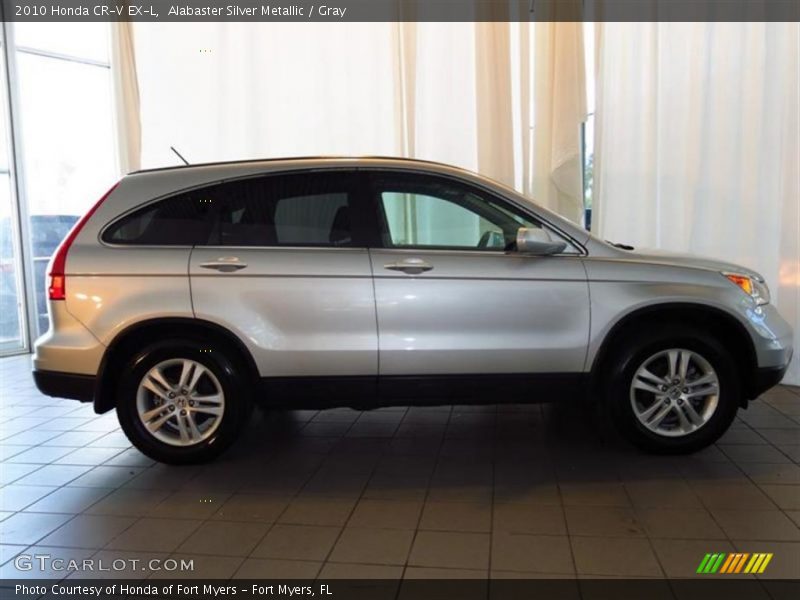 Alabaster Silver Metallic / Gray 2010 Honda CR-V EX-L