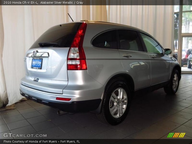 Alabaster Silver Metallic / Gray 2010 Honda CR-V EX-L