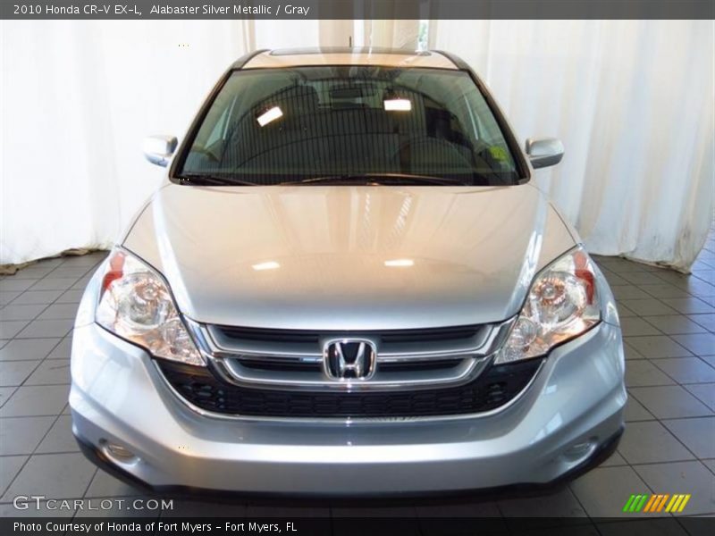 Alabaster Silver Metallic / Gray 2010 Honda CR-V EX-L