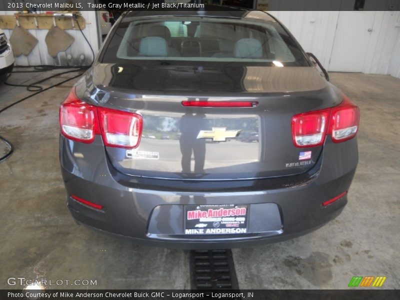 Taupe Gray Metallic / Jet Black/Titanium 2013 Chevrolet Malibu LS