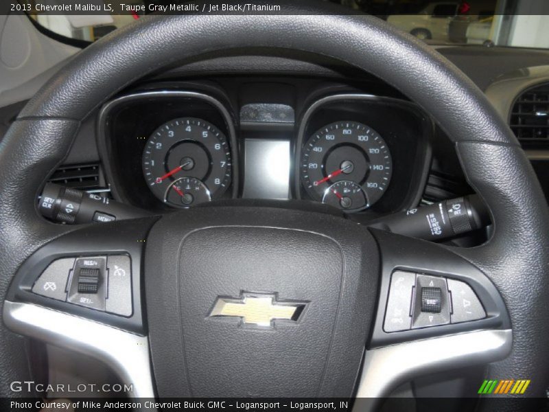 Taupe Gray Metallic / Jet Black/Titanium 2013 Chevrolet Malibu LS